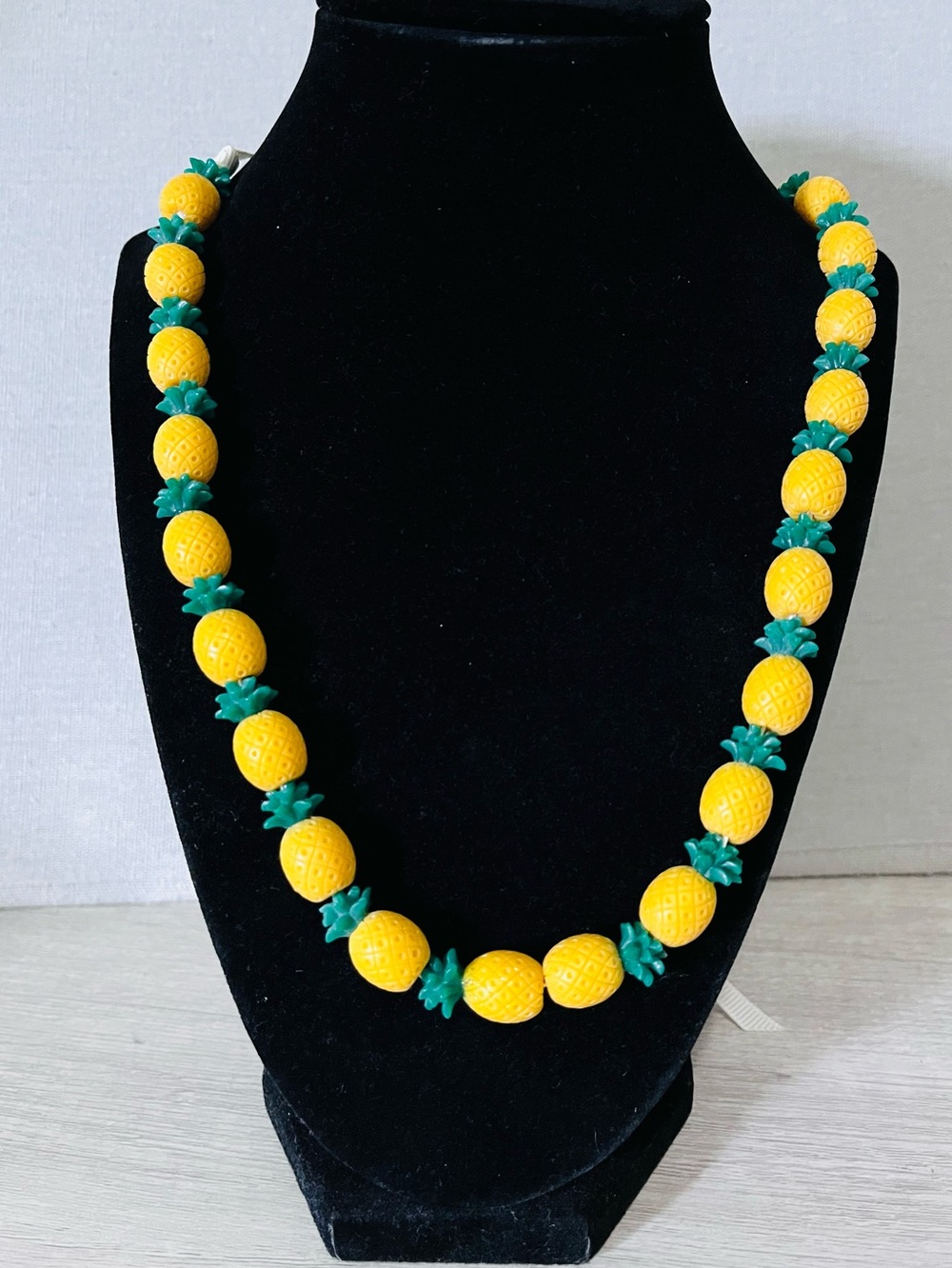 J. Crew Pineapple beaded statement necklace NWT